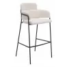 Marcel Barstool in Cream - Angled - Marcel Barstool in Cream - Angled