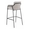 Marcel Barstool in Cream - Back Angled - Marcel Barstool in Cream - Back Angled