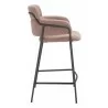 Marcel Counter Stool in Brown - Side - Marcel Counter Stool in Brown - Side