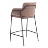 Marcel Counter Stool in Brown - Back Angled