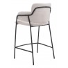 Marcel Counter Stool in Cream - Back Angled
