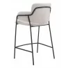 Marcel Counter Stool in Cream - Back Angled - Marcel Counter Stool in Cream - Back Angled