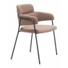 Marcel Dining Chair in Brown-front view 3 - Marcel Dining Chair in Brown-front view 3