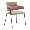 Marcel Dining Chair in Brown-front view 1 - Marcel Dining Chair in Brown-front view 1
