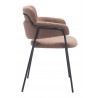 Marcel Dining Chair in Brown-side view 1