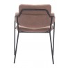 Marcel Dining Chair in Brown-back view 1