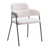 Marcel Dining Chair in Cream-side view 3