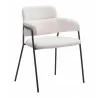 Marcel Dining Chair in Cream-side view 3 - Marcel Dining Chair in Cream-side view 3
