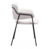 Marcel Dining Chair in Cream-side view 1