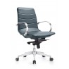 Woodstock Marketing Marie Mid Back Task Chair - Blue - Angled