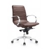 Woodstock Marketing Marie Mid Back Task Chair - Brown - Angled