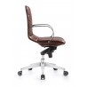 Woodstock Marketing Marie Mid Back Task Chair - Brown - Side