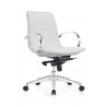 Woodstock Marketing Marie Mid Back Task Chair - White - Angled