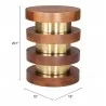 Marigot Side Table in Walnut- table dimension - Marigot Side Table in Walnut- table dimension