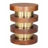 Marigot Side Table in Walnut- front view 2 - Marigot Side Table in Walnut- front view 2
