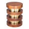 Marigot Side Table in Walnut- angular view