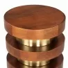 Marigot Side Table in Walnut- top view - Marigot Side Table in Walnut- top view