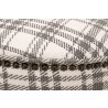 Essentials For Living Marlow Ottoman in Performance Tartan Charcoal - Detail