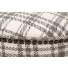 Essentials For Living Marlow Ottoman in Performance Tartan Charcoal - Detail - Essentials For Living Marlow Ottoman in Performance Tartan Charcoal - Detail