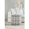 Essentials For Living Marlow Ottoman in Performance Tartan Charcoal - Lifestyle - Essentials For Living Marlow Ottoman in Performance Tartan Charcoal - Lifestyle