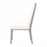 Essentials For Living Martin Dining Chair in LiveSmart Peyton Pearl - Side