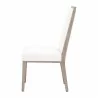 Essentials For Living Martin Dining Chair in LiveSmart Peyton Pearl - Side - Essentials For Living Martin Dining Chair in LiveSmart Peyton Pearl - Side