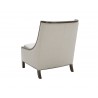 Sunpan Massimo Lounge Chair - Linen - Back Angle