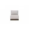 Azzurro Living Maui Armless Chair With Fawn Cushion - Front - Azzurro Living Maui Armless Chair With Fawn Cushion - Front