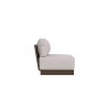 Azzurro Living Maui Armless Chair With Fawn Cushion - Side View