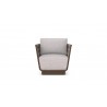 Azzurro Living Maui Swivel Club Chair With Fawn Cushion - Front