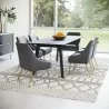 Maxine Dining Chair Gray & Gold-Lifestyle 2 - Maxine Dining Chair Gray & Gold-Lifestyle 2