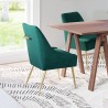 Maxine Dining Chair Green & Gold-Lifestyle 2