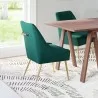 Maxine Dining Chair Green & Gold-Lifestyle 2 - Maxine Dining Chair Green & Gold-Lifestyle 2