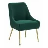 Maxine Dining Chair Green & Gold-front view 1 - Maxine Dining Chair Green & Gold-front view 1