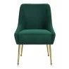 Maxine Dining Chair Green & Gold-front view 2 - Maxine Dining Chair Green & Gold-front view 2