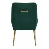 Maxine Dining Chair Green & Gold-back view 1 - Maxine Dining Chair Green & Gold-back view 1