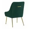 Maxine Dining Chair Green & Gold-back view 2 - Maxine Dining Chair Green & Gold-back view 2
