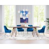 Maxine Dining Chair Navy Blue & Gold-Lifestyle 1
