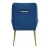 Maxine Dining Chair Navy Blue & Gold-back view 1 - Maxine Dining Chair Navy Blue & Gold-back view 1
