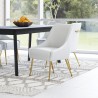 Maxine Dining Chair White & Gold-Lifestyle 1