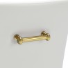 Maxine Dining Chair White & Gold- bar