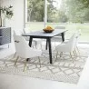 Maxine Dining Chair White & Gold-Lifestyle 2 - Maxine Dining Chair White & Gold-Lifestyle 2
