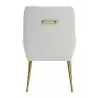 Maxine Dining Chair White & Gold- back view 2 - Maxine Dining Chair White & Gold- back view 2