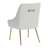Maxine Dining Chair White & Gold- back view 1