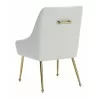 Maxine Dining Chair White & Gold- back view 1 - Maxine Dining Chair White & Gold- back view 1