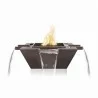 The Outdoor Plus Maya Hammered Copper Fire & Water Bowl - 4-Way Spill - The Outdoor Plus Maya Hammered Copper Fire & Water Bowl - 4-Way Spill