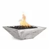 The Outdoor Plus Maya Wood Grain Fire Bowl Ivory - The Outdoor Plus Maya Wood Grain Fire Bowl Ivory