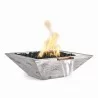 The Outdoor Plus Maya Wood Grain Fire and Water Bowl Ivory  - The Outdoor Plus Maya Wood Grain Fire and Water Bowl Ivory 