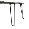 AZ Patio Heaters Heat Warden Rectangle Fire Pit Heat Deflector in Stainless Steel - Closeup Side Angle