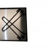 AZ Patio Heaters Heat Warden Rectangle Fire Pit Heat Deflector in Stainless Steel - Angle